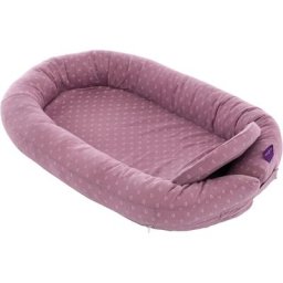Träumeland Bettnestchen Home Comfort, Heartsome lila, mit Herzchen-Print, mit integr. Softschaummatratze