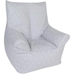 Knorrtoys® Sitzsack Junior, Geo Cube Grey, für Kinder, Made in Europe