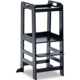 Hauck Stehhilfe Lernturm Learn N Explore, Black, FSC® - schützt Wald - weltweit