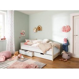 Lüttenhütt Bettschubkasten Janne, 2er Set, Kiefernholz und MDF, Breite je Schubkasten 97 cm