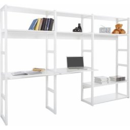 Hoppekids Jugendzimmer-Set STOREY, (Set, 20-St., Regal-Set, 4 Seitenteilen, 2 Schreibtischplatten, 4 Einlegeböden), mit Kinderschreibtisch & Regal, modular