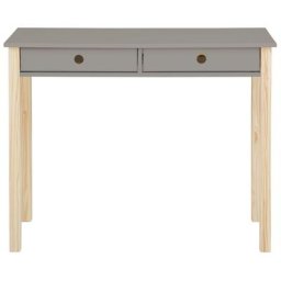 Lüttenhütt Kinderschreibtisch Meentje (1-St), Schreibtisch, Kiefern massiv, 2 Schubladen, Höhe 80 cm
