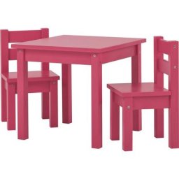 Hoppekids Kindersitzgruppe MADS Kindersitzgruppe, (Set, 3-tlg., 1 Tisch, 2 Stühle), in vielen Farben, mit zwei Stühlen