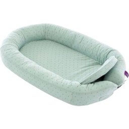 Träumeland Bettnestchen Home Comfort, Twister blau, mit Twister-Print, mit integr. Softschaummatratze