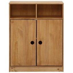 Lüttenhütt Drehtürenschrank Alpi Stauraumschrank, Kiefernholz, verschiedenen Farbvarianten, Höhe 95 cm
