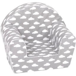 Knorrtoys® Sessel Grey White Clouds, für Kinder, Made in Europe
