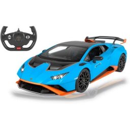 Jamara RC-Auto Lamborghini Huracán STO 1:14, blau, 2,4GHz, mit LED-Licht, offiziell lizenziert