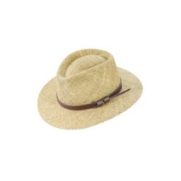 Chaplino Strohhut mit schönem Lederband