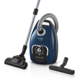 BOSCH Bodenstaubsauger BGB75X494, Serie 8, blau, 650 W, mit Beutel, inkl. Hartbodendüse, extra langes Kabel, leise