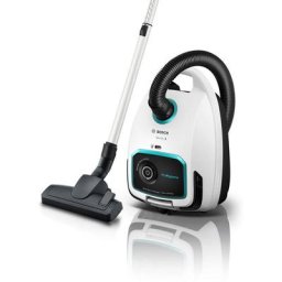 BOSCH Bodenstaubsauger ProHygienic Serie 6, weiß, BGL6LHYG, 600 W, mit Beutel, 10 Jahre Motorgarantie, HEPA Filter
