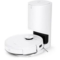ECOVACS Nass-Trocken-Saugroboter DEEBOT T9+, 50 W, 3000PA, DToF-Laser, Absaugstation, für alle Fussbodenarten, Weiss