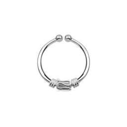 Adelia´s Nasenpiercing Piercing Nasenpiercing, Klemmring aus 925 Silber