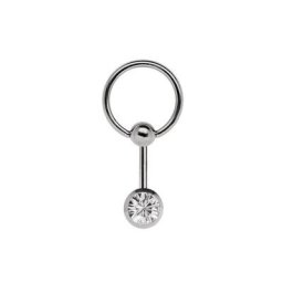 Adelia´s Intimpiercing Piercing Intimpiercing , Titan Intimring mit 5 mm Schraub-Klemmkugel