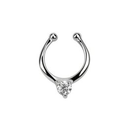 Adelia´s Nasenpiercing Piercing Nasenpiercing, Klemmring aus 925 Silber