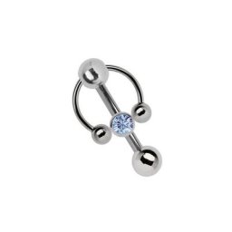 Adelia´s Intimpiercing Piercing Intimpiercing , Titan - Klitoris - Banane mit 5 mm Lochkugel