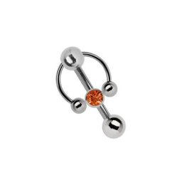 Adelia´s Intimpiercing Piercing Intimpiercing , Titan - Klitoris - Banane mit 5 mm Lochkugel