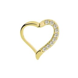 Adelia´s Dehnschnecke Piercing Ohrpiercing, Mit vielen klaren gefassten Steinen in 1,2 mm Stärke