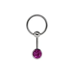 Adelia´s Intimpiercing Piercing Intimpiercing , Titan Intimring mit 5 mm Schraub-Klemmkugel