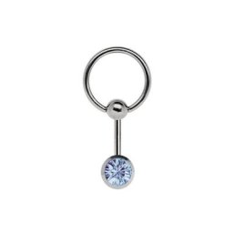 Adelia´s Intimpiercing Piercing Intimpiercing , Titan Intimring mit 5 mm Schraub-Klemmkugel