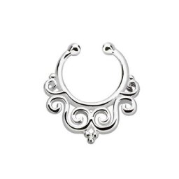 Adelia´s Nasenpiercing Piercing Nasenpiercing, Klemmring aus 925 Silber