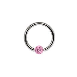 Adelia´s Dehnschnecke Piercing Ohrpiercing, Titan Piercing Ring mit Ferido Epoxy Kugel