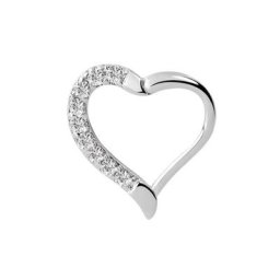 Adelia´s Dehnschnecke Piercing Ohrpiercing, Mit vielen klaren gefassten Steinen in 1,2 mm Stärke