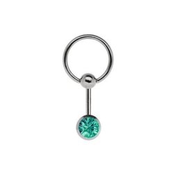 Adelia´s Intimpiercing Piercing Intimpiercing , Titan Intimring mit 5 mm Schraub-Klemmkugel