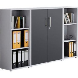 BMG Möbel Büro-Set TABOR 2 niedrig, (Set, 2-St)