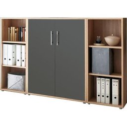BMG Möbel Büro-Set TABOR 2 niedrig, (Set, 2-St)