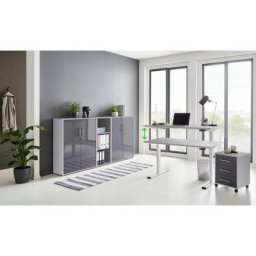 BMG Möbel Büromöbel-Set Tabor, (Set, 5-St), mit elektrisch höhenverstellbarem Schreibtisch