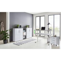 BMG Möbel Büromöbel-Set Tabor, (Set, 5-St), mit elektrisch höhenverstellbarem Schreibtisch