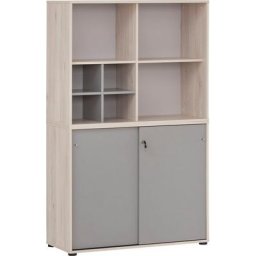 Schildmeyer Büro-Set Serie 400, (3-St), bestehend aus 1 Regal, 1 Schrank, 1 Regalkreuz