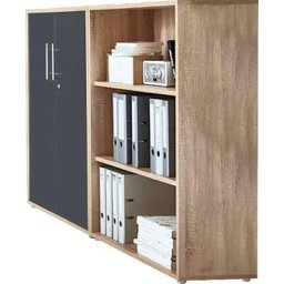 BMG Möbel Büro-Set TABOR 1 niedrig, (Set, 2-St)