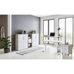 BMG Möbel Büromöbel-Set Tabor, (Set, 5-St), mit elektrisch höhenverstellbarem Schreibtisch