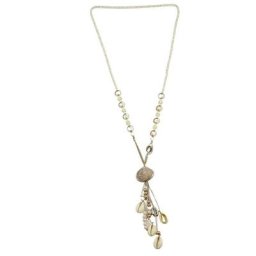 COLLEZIONE ALESSANDRO Lange Kette Jade, mit echten Muscheln