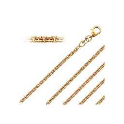 ONE ELEMENT Goldkette Halsketten aus 585 Gelbgold Ø 2,40 mm, Damen Gold Schmuck Rundankerkette