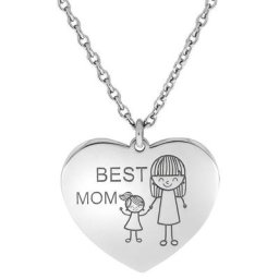 Firetti Kette mit Anhänger Herz BEST MOM