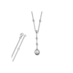 ONE ELEMENT Silberkette Zirkonia Anker Halsketten aus 925 Silber 45 cm Ø, Damen Silber Schmuck Anker