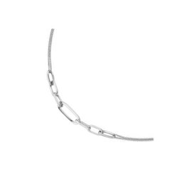 Smart Jewel Collier Mittelteil ovale Glieder, Panzerkette, Silber 925