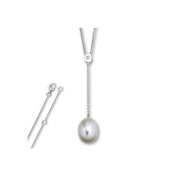 ONE ELEMENT Silberkette Zirkonia Anker Halsketten aus 925 Silber 45 cm Ø, Damen Silber Schmuck Anker