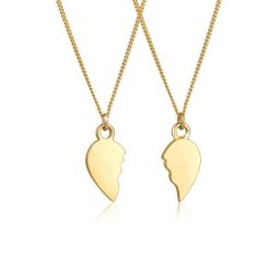 Elli Ketten-Set Herz gebrochen Freundin Partner 2er Set 925 Silber