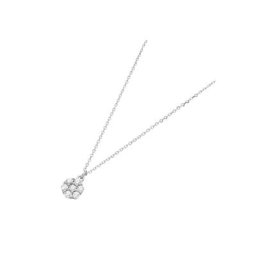 Luigi Merano Goldkette Mittelteil Blüte mit Zirkonia, Gold 375