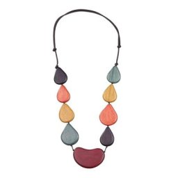 COLLEZIONE ALESSANDRO Lange Kette Princesa, aus echtem Holz