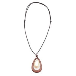 COLLEZIONE ALESSANDRO Lange Kette Zamboanga, aus echtem Holz