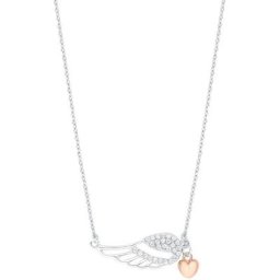 Amor Kette mit Anhänger Flügel mit Herz, 9271047, mit Zirkonia