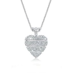 Elli Collierkettchen Herz Liebe Kristalle Lovely 925 Silber