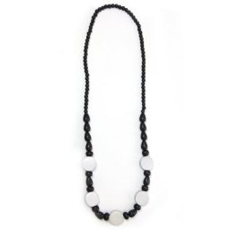 COLLEZIONE ALESSANDRO Lange Kette Ginger, mit silbernen Holzscheiben