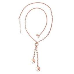 COLLEZIONE ALESSANDRO Lange Kette Eve, mit gehämmerten Metallteilen