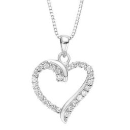 Amor Kette mit Anhänger Herz, 9194568, mit Zirkonia