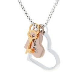 Vivance Kette mit Anhänger Schlüssel zum Herzen